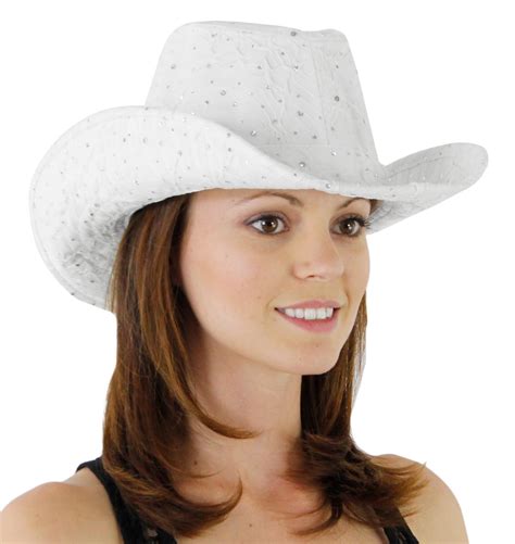 women white cowboy hat