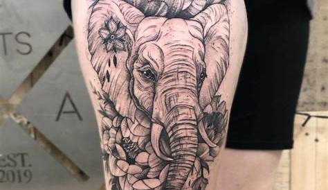 Womens Elephant Hand Tattoo ,