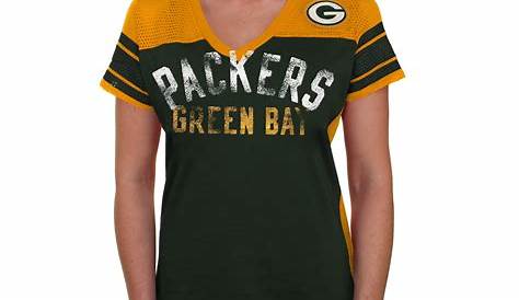 Women's Green Bay Packers '47 Brand Gray/Green Backup Henley T-Shirt