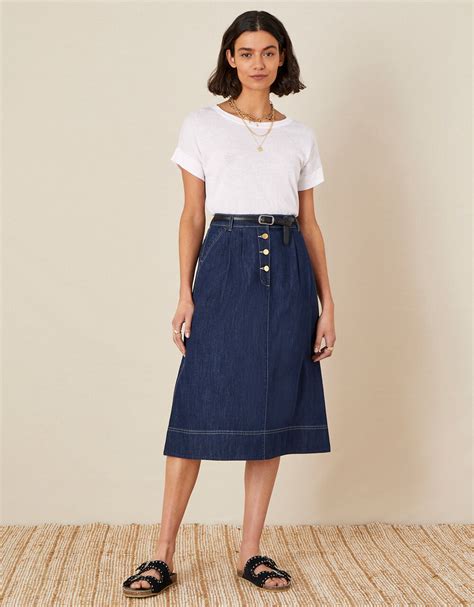 Women's Midi Denim Skirt Review