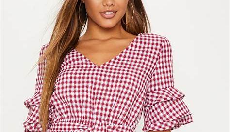 Lunch Dates Gingham Dress - Red | Looks, Vestidos