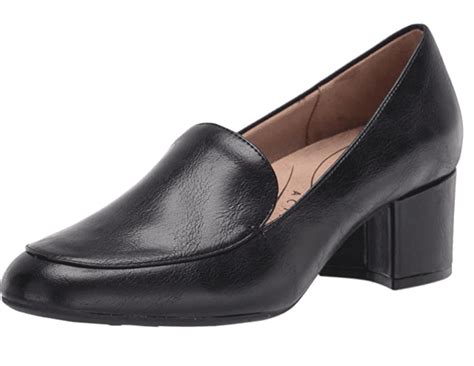 Womens All Black Comfortable Work Shoes