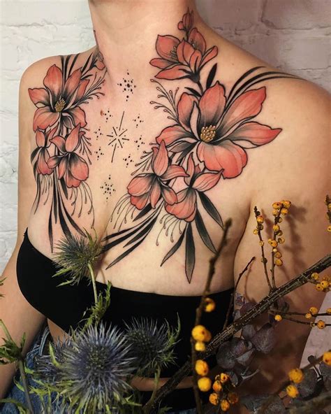 women's chest tattoo ideas