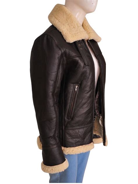 womens leather flight jacket