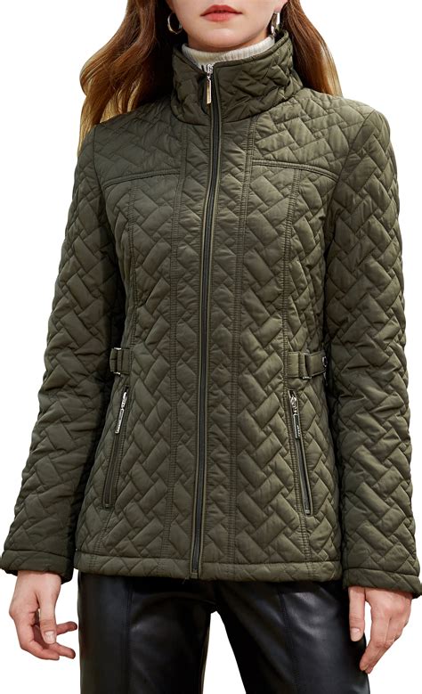 Womens Plus Quilted Jacket