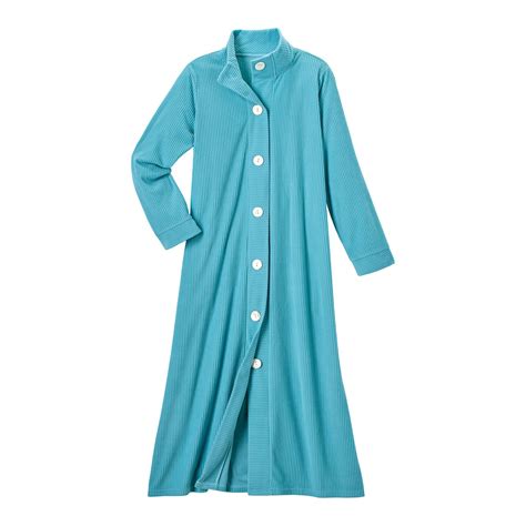 Womens Robe Button Front