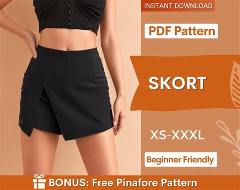 Womens Sewing Pattern Skort