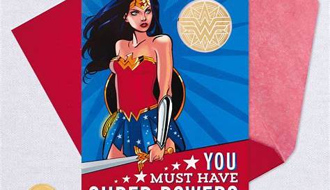American Greetings Wonder Woman Birthday Card for Girl with Sound