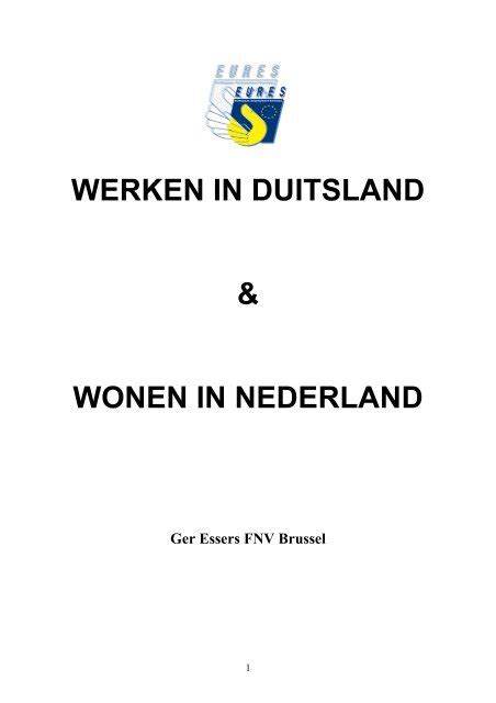 wonen in duitsland werken in nederland