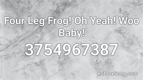 woo yeah baby Roblox ID