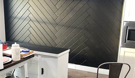 Wood Accent Wall Herringbone DIY Plank In Made From Old Fence! Diy