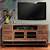wood and gold tv stand