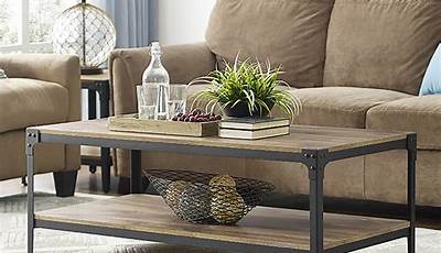 Wood And Iron Coffee Tables