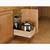 wood base kitchen cabinet pull out organizer drawer