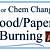 wood burning chemical or physical change