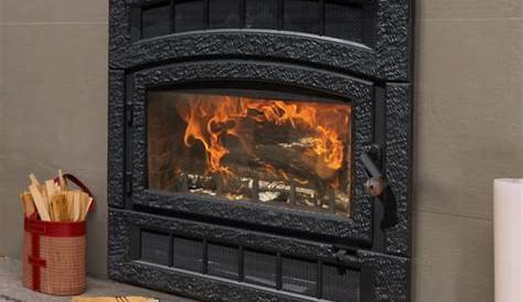Wood Burning Stove Zero Clearance Fireplace Pacific Energy FP25 burning Fergus
