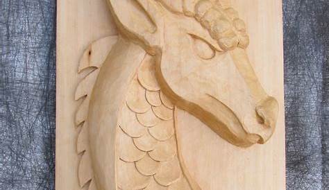 Large Wooden Dragon.dragon.carved Dragon. - Etsy UK | Carved wooden