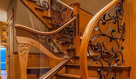 fantastic carving wood stairs handrail Staircase design