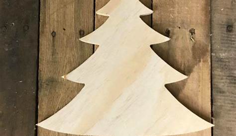 Wood Christmas Tree Pattern DIY Alpine With Jingle Bells DIY en Jingle