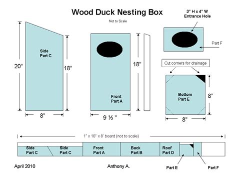 Woodwork How To Build Wood Duck Box PDF Plans