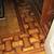 wood floor with tile inlay