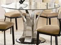Round Glass Top Dining Table Wood Base Ideas on Foter