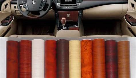 Car Interior Wood Grain Texture Vinyl Wrap Sticker Decal Rosewood