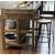 wood kitchen island table with storage black/natural - hearth &amp; hand with magnolia