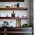 wood kitchen shelves