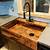 wood kitchen sink