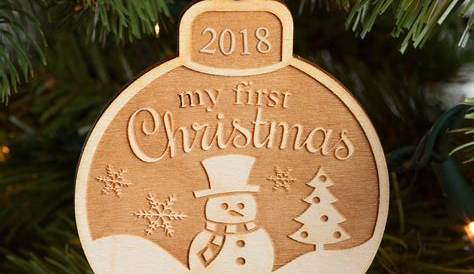 Wood Name Christmas Ornaments Personalized en Laser Etsy UK