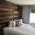 wood plank bedroom wall