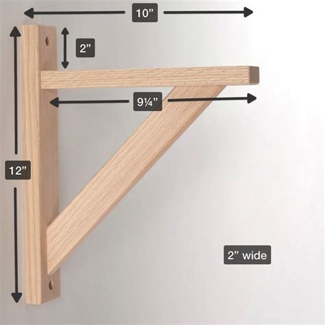 Straight 8 Wood Shelf Bracket Wood shelf brackets, Diy wood shelves