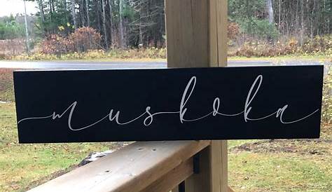 Wood Signs Muskoka Personalize Sign en Sign Etsy