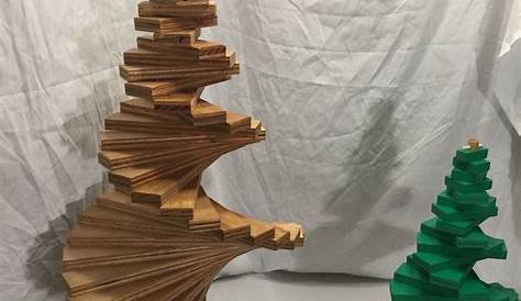 Wood Spiral Christmas Tree Diy 6 Foot Modern Minimalist