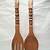 wood spoon and fork wall decor