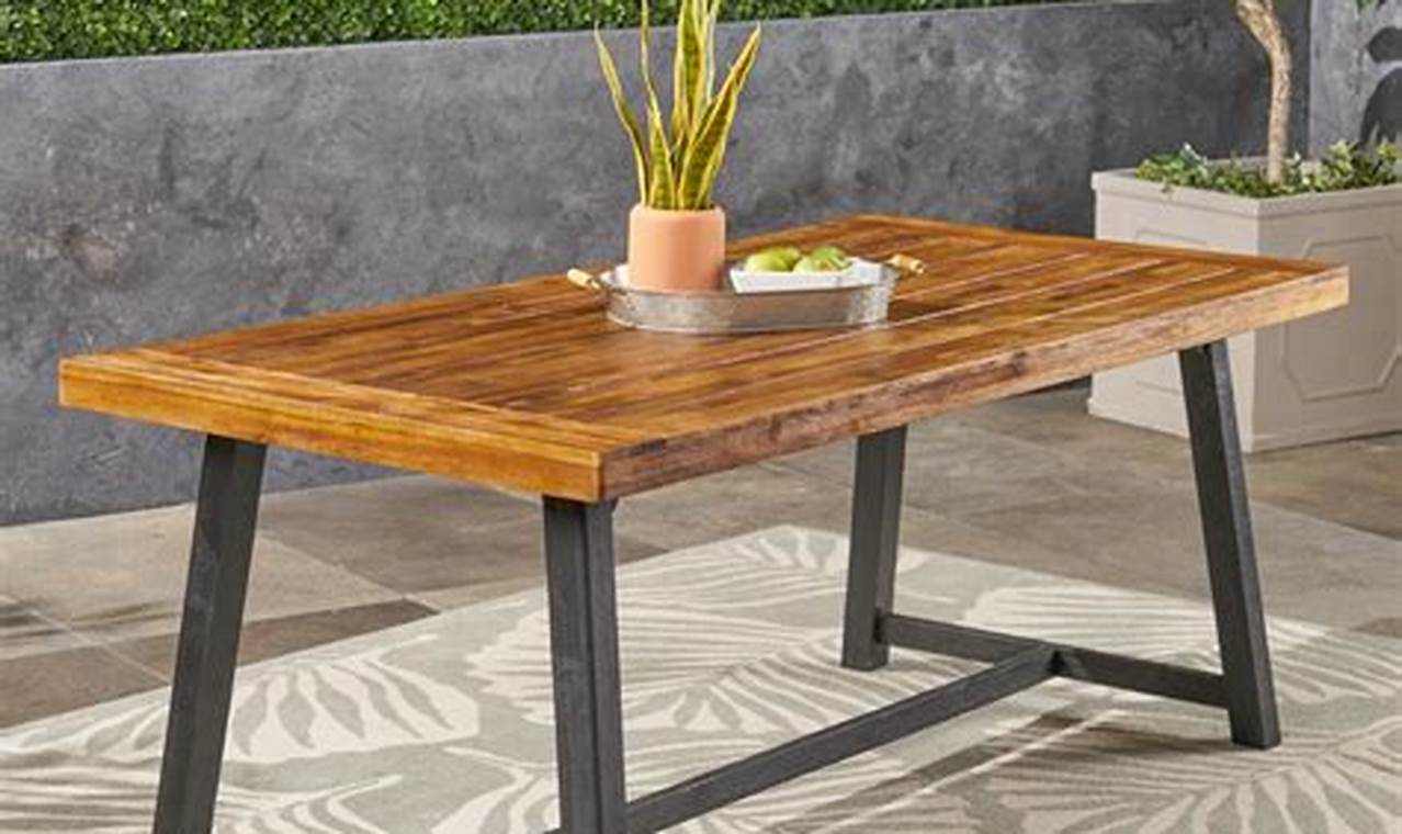 wood teak table