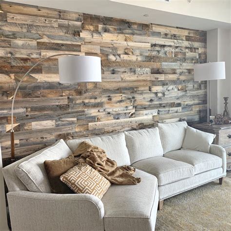 Warmth and Texture 10 Unique Living Room Wood Accent Walls