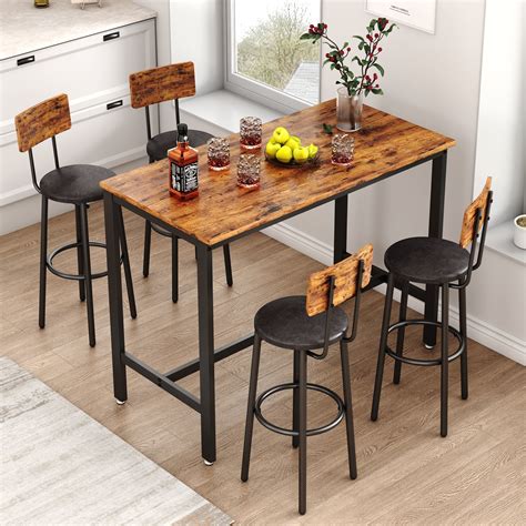 Wood Bar Kitchen Table