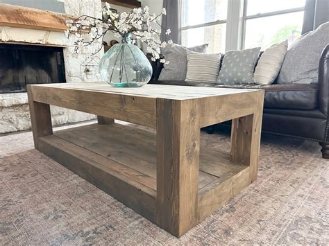 Wood Block Coffee Table Diy