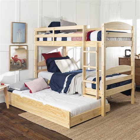 Wood Bunk Bed Storage