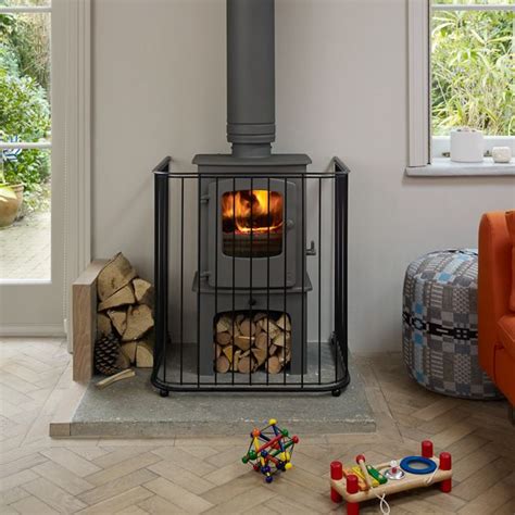wood burning stove child protection