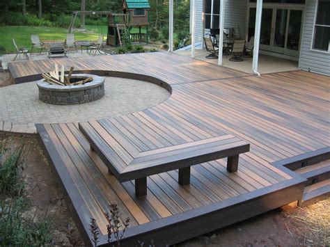 Wood Deck Fire Pit