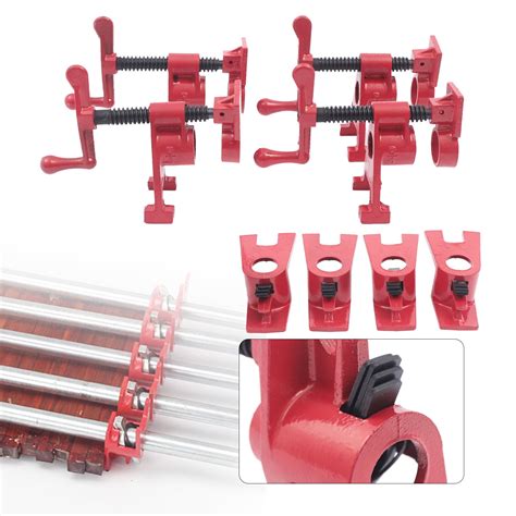 Wood Gluing Pipe Clamp Set