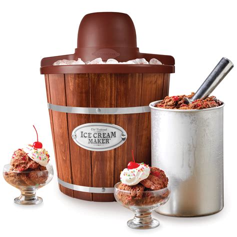 wood ice cream bucket