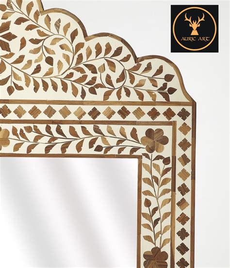 Wood Inlay Mirror Frames