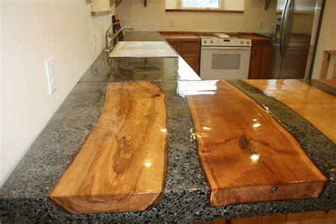 wood look concrete countertops