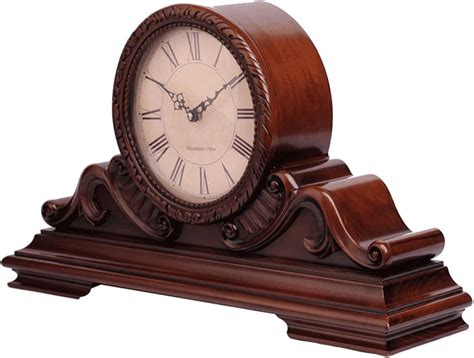wood mantle clock