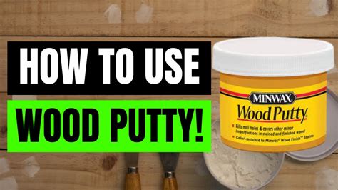 Wood Putty Use