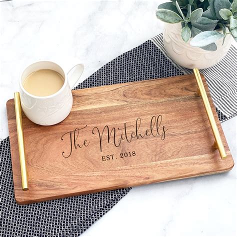 Wood Serving Tray Espresso